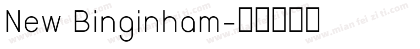 New Binginham字体转换